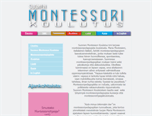 Tablet Screenshot of montessorikoulutus.fi